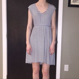Aqua striped dress